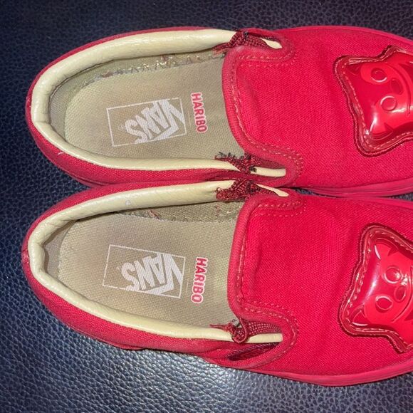 Vans x Haribo Collection Red Goldbears Gummy Bear Slip-on Sneakers - Picture 8 of 9